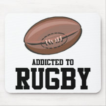 Dépendant au rugby tapis de souris