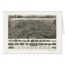 Derby (Manchester), carte panoramique de CT - 1914