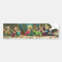 Dernier dîner vintage avec le Jésus-Christ et les  Autocollants Pour Voiture