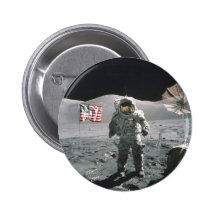 Dernier homme d'Apollo 17 sur la lune Badge