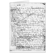 Dernière page 'd'une La Recherche du Temps Perdu' Carte De Vœux