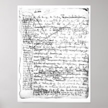 Dernière page 'd'une La Recherche du Temps Perdu' Poster