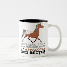 Des Appaloosas il améliorent Tasse