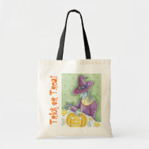 Des bonbons ou un sort de Halloween Sacs Fourre-tout
