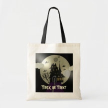 Des bonbons ou un sort hanté de Halloween de Chamb Sacs