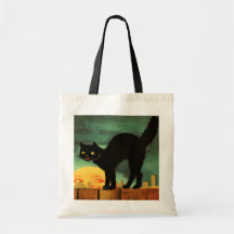Des bonbons ou un sort vintage de Halloween Sac De Toile