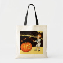 Des bonbons ou un sort vintage de Halloween Sacs
