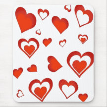 Des coeurs pour Valentine - Tapis De Souris