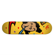 Des cotillons pour le nouvel an - skateboards personnalisables