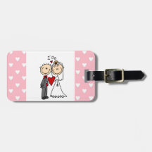 Des couples de mariage je fais le T-shirts et les  Étiquettes De Bagage