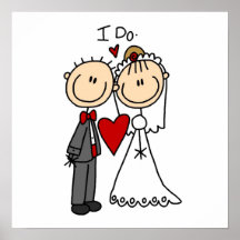 Des couples de mariage je fais le T-shirts et les  Posters