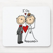 Des couples de mariage je fais le T-shirts et les  Tapis De Souris