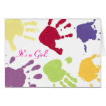 Des félicitations c'est une fille ! Carte