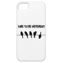 Des oiseaux sur un fil - osez être différent coque iPhone 5
