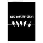Des oiseaux sur un fil - osez être différent (le n cartes
