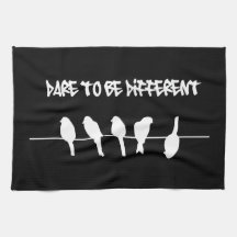 Des oiseaux sur un fil - osez être différent (le n linges de cuisine