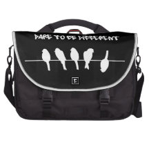 Des oiseaux sur un fil - osez être différent (le n sacs ordinateur portable