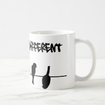 Des oiseaux sur un fil - osez être différent mug