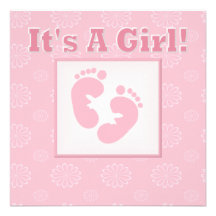 Des pieds de bébé c'est une invitation de baby sho