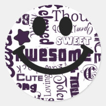Des qualités positives vous avez le smiley adhésifs ronds