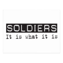 Des soldats il est cartes postales