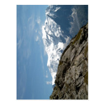 Description Mont Blanc et photo de Dome du Gouter  Carte Postale