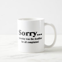 Désolé Tasses