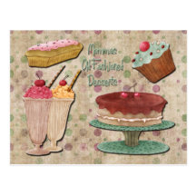 Desserts d'old-fashioned de Mommas Carte Postale