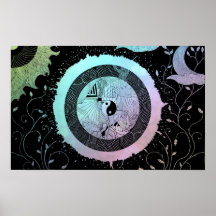 Dessin abstrait de Dupstep Affiches