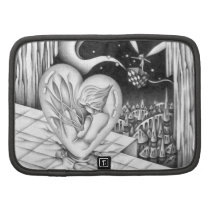 Dessin au crayon - j'au coeur pochettes folios