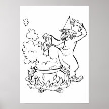 Dessin � colorier pour Halloween - Posters