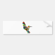 dessin de colibri autocollants pour voiture
