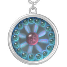 Dessin de Digitals de vertus bleu-vert et rouge de Pendentifs
