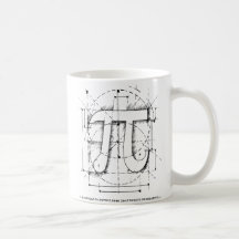 Dessin de nombre de pi tasses à café
