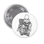 dessin original d'un dieu chanceux de Fukurokuju d Badge Avec Épingle
