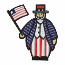 Dessus brodé par Etats-Unis d'Amérique patriotique