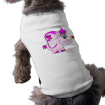 Dessus chanceux mignon de chienchien d'auriculaire vêtements pour animaux domestiques