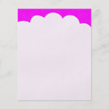 Dessus de nuage - magenta prospectus personnalisés
