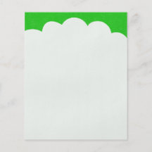 Dessus de nuage - vert tract personnalisé