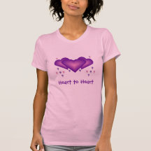 dessus de réservoir de coeurs pourpres - customisé t-shirt