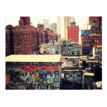 Dessus de toit de New York City couverts dans le g Cartes Postales