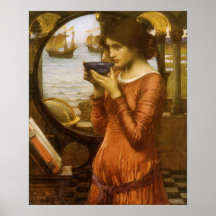 Destin par le château d'eau de JW, art victorien v Affiche