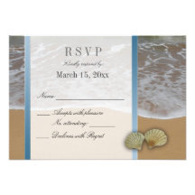 Destination de coquillage épousant do-it-yourself  cartons d'invitation