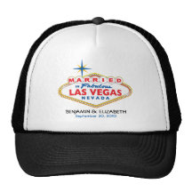 Destination de Vegas épousant le chapeau commémora Casquette De Camionneur