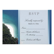 Destination épousant RSVP Carton D'invitation