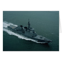 Destroyer japonais d'égide de nouvelle classe de k carte de vœux