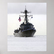 Destroyer USS Michael Murphy de missile guidé Poster