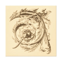 Détail baroque impression sur toile