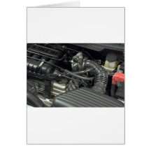 détail de moteur de voiture carte
