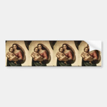 Détail de Raphael "Sistine Madonna" (circa 1513) Adhésif Pour Voiture